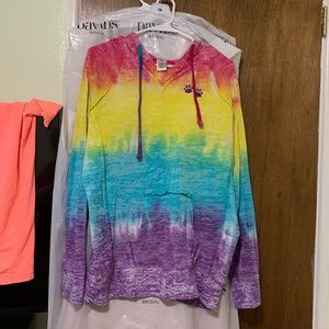 Tye-Dye Paw Print hoodie